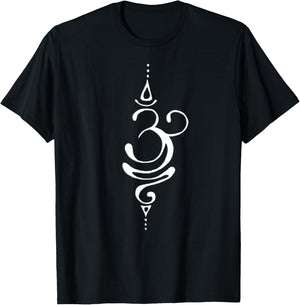 Ancient Sanskrit Symbol for Breathe Inspiration Om Yoga T-Shirt - T-Shirt | Black