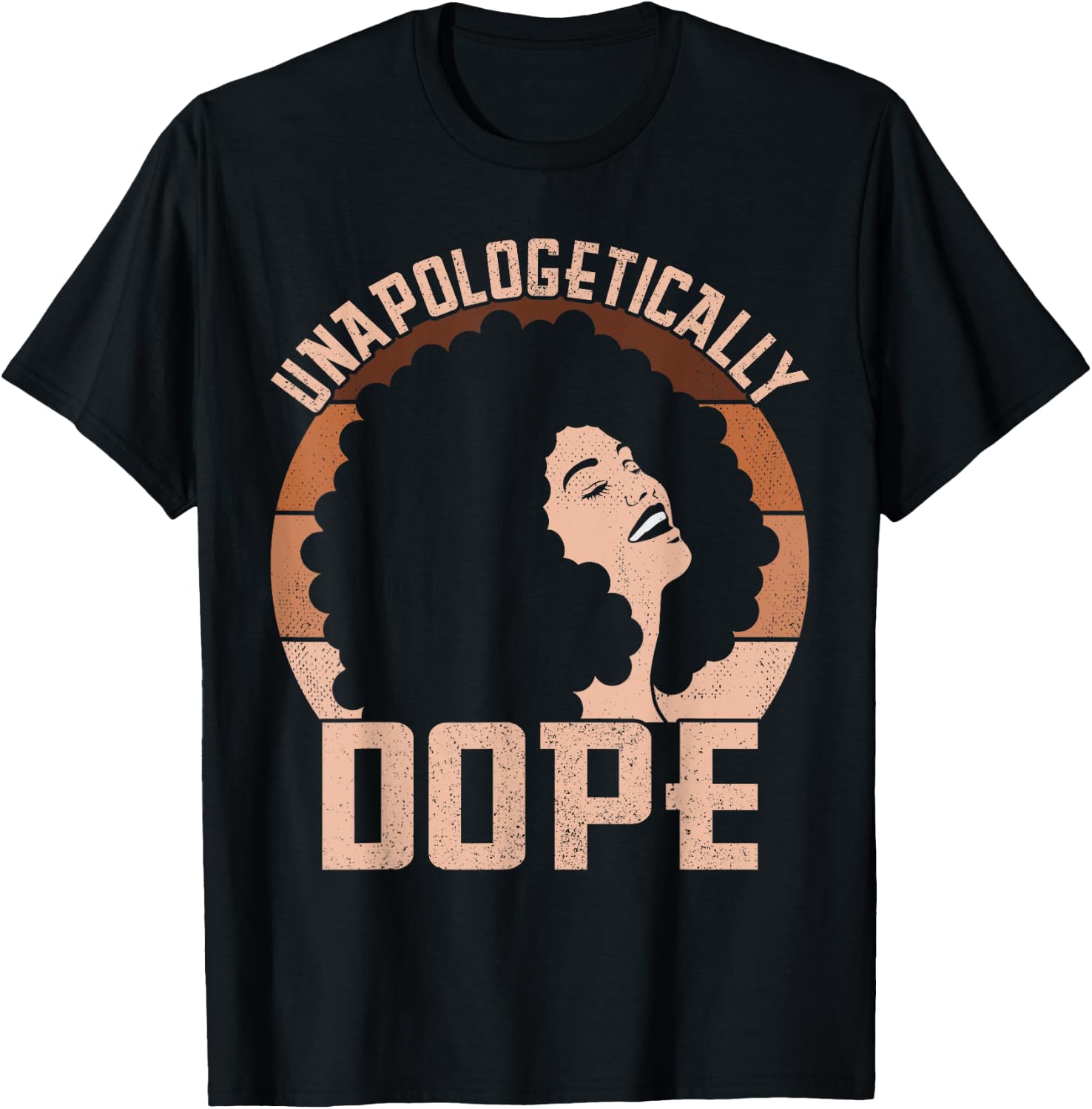Unapologetically Dope Afro Lady Black Pride Melanin Queen T-Shirt - T-Shirt | Black