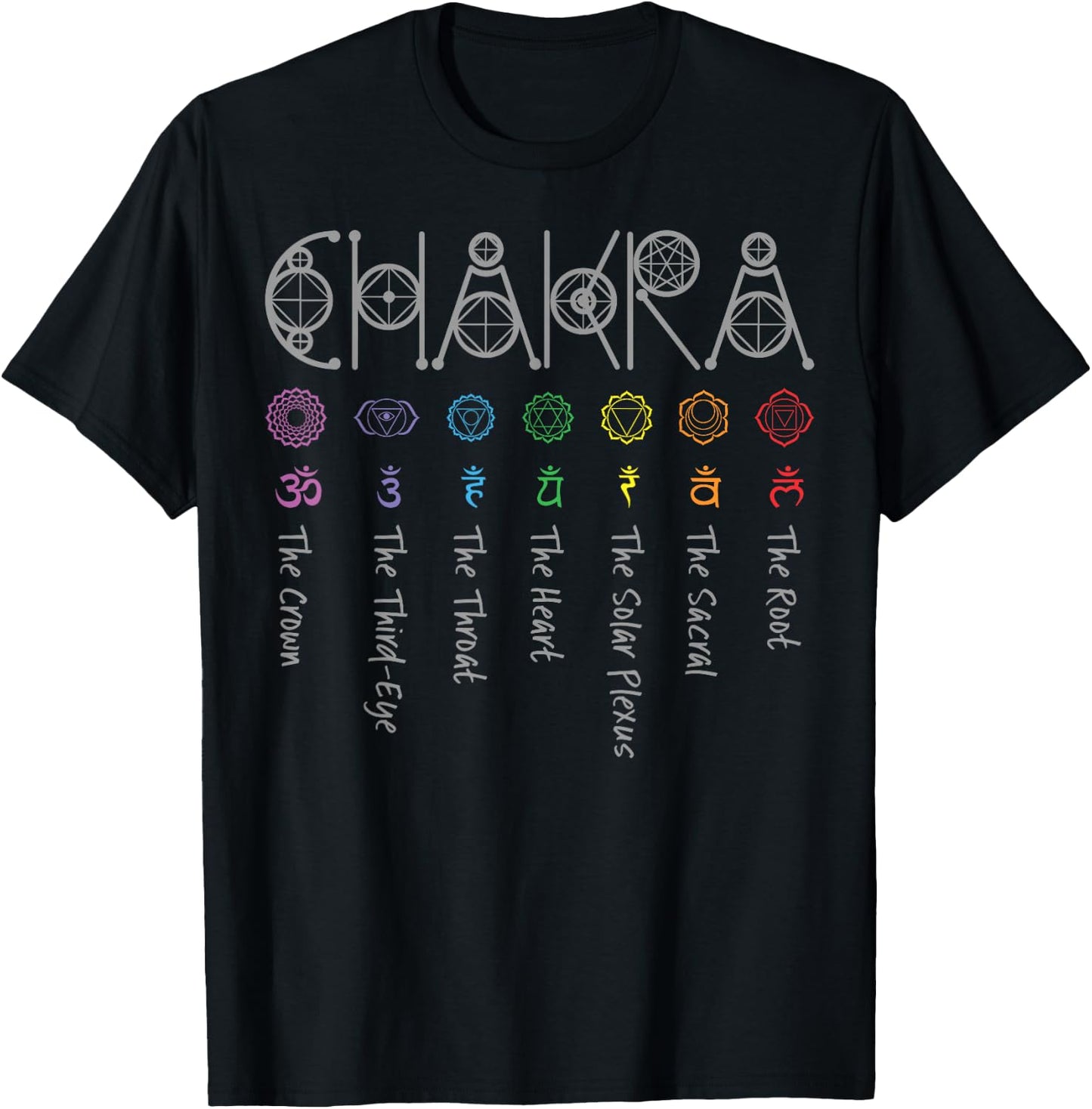 Chakra Yoga T-Shirt - T-Shirt | Black