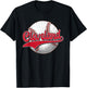 Vintage Cleveland Graphic Funny Baseball Lovers Players T-Shirt - T-Shirt | Black