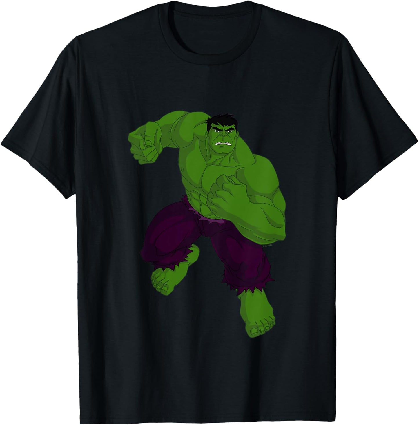 Kids Avengers Assemble Hulk T-Shirt - T-Shirt | Black