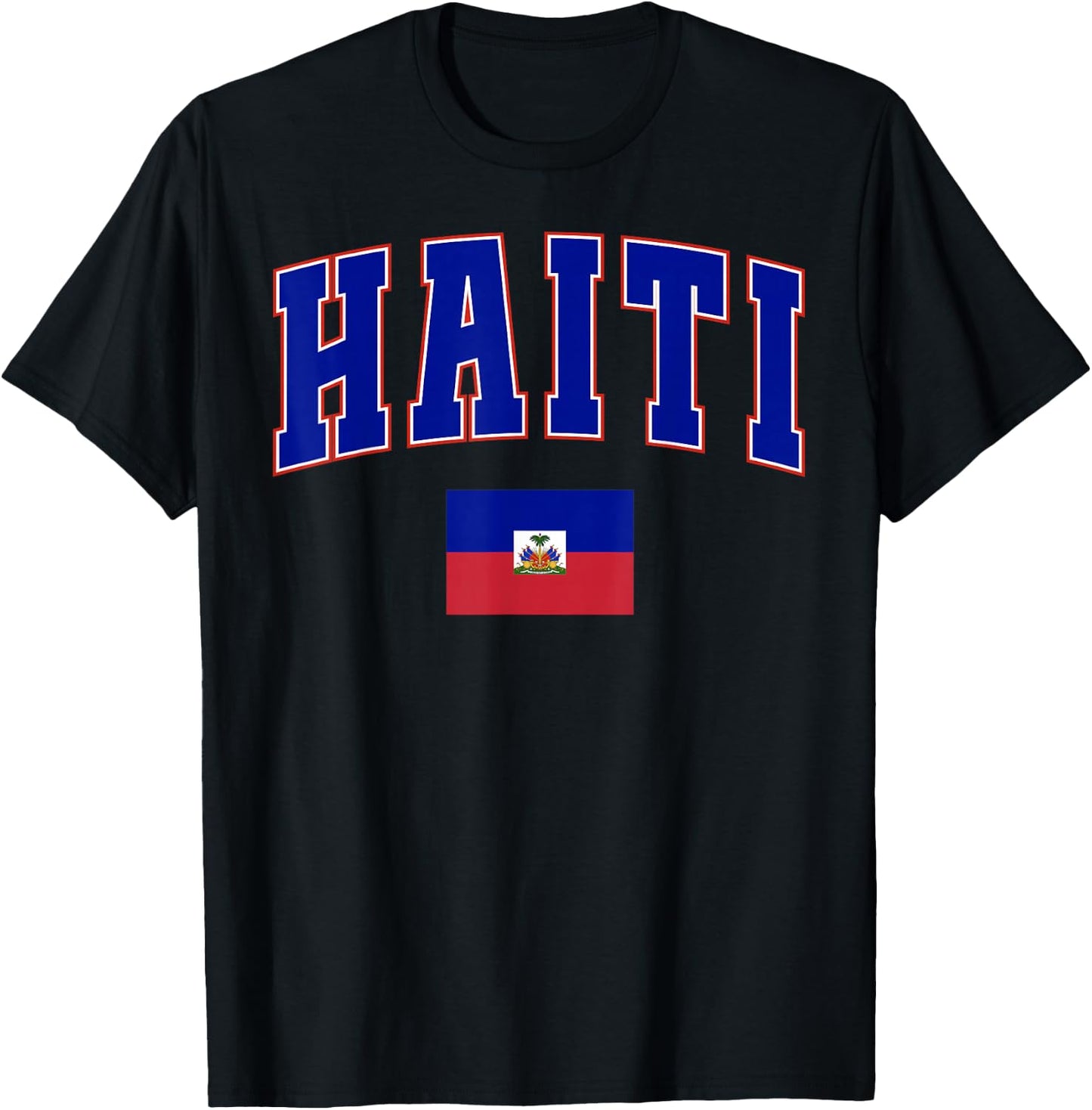 Haiti Haitian Flag Pride Women Kids Boys Men T-Shirt - T-Shirt | Black