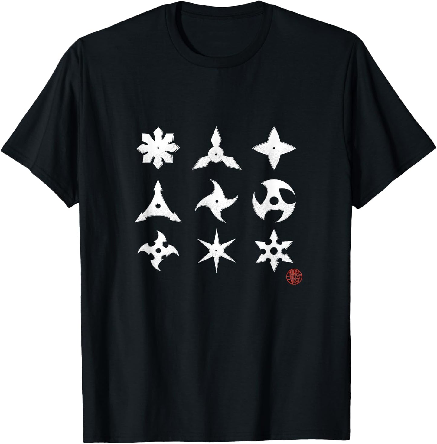Shuriken Ninja Japan Manga Anime , Black, S T-Shirt - T-Shirt | Black