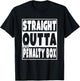 Straight Outta The Penalty Box Funny Hockey Gift T-Shirt - T-Shirt | Black