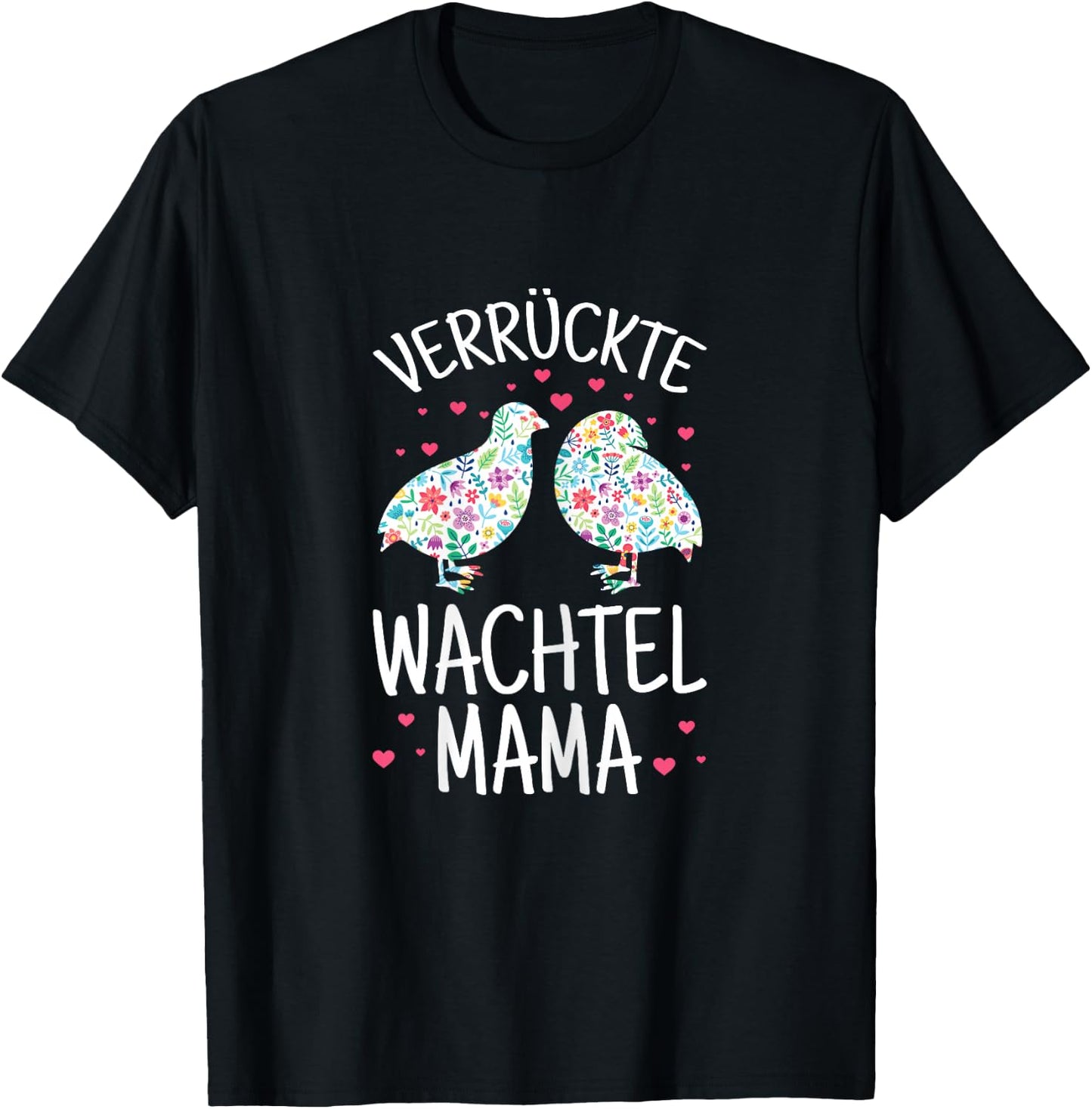Women's Crazy Quail Mum Quail Breeder Bird , black T-Shirt - T-Shirt | Black
