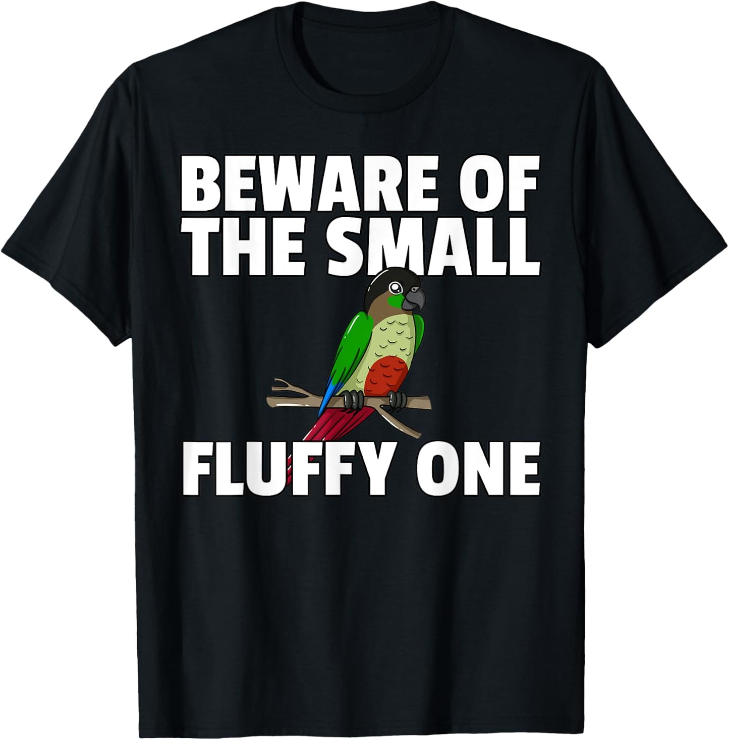 Green Cheek Conure T-Shirt - T-Shirt | Black