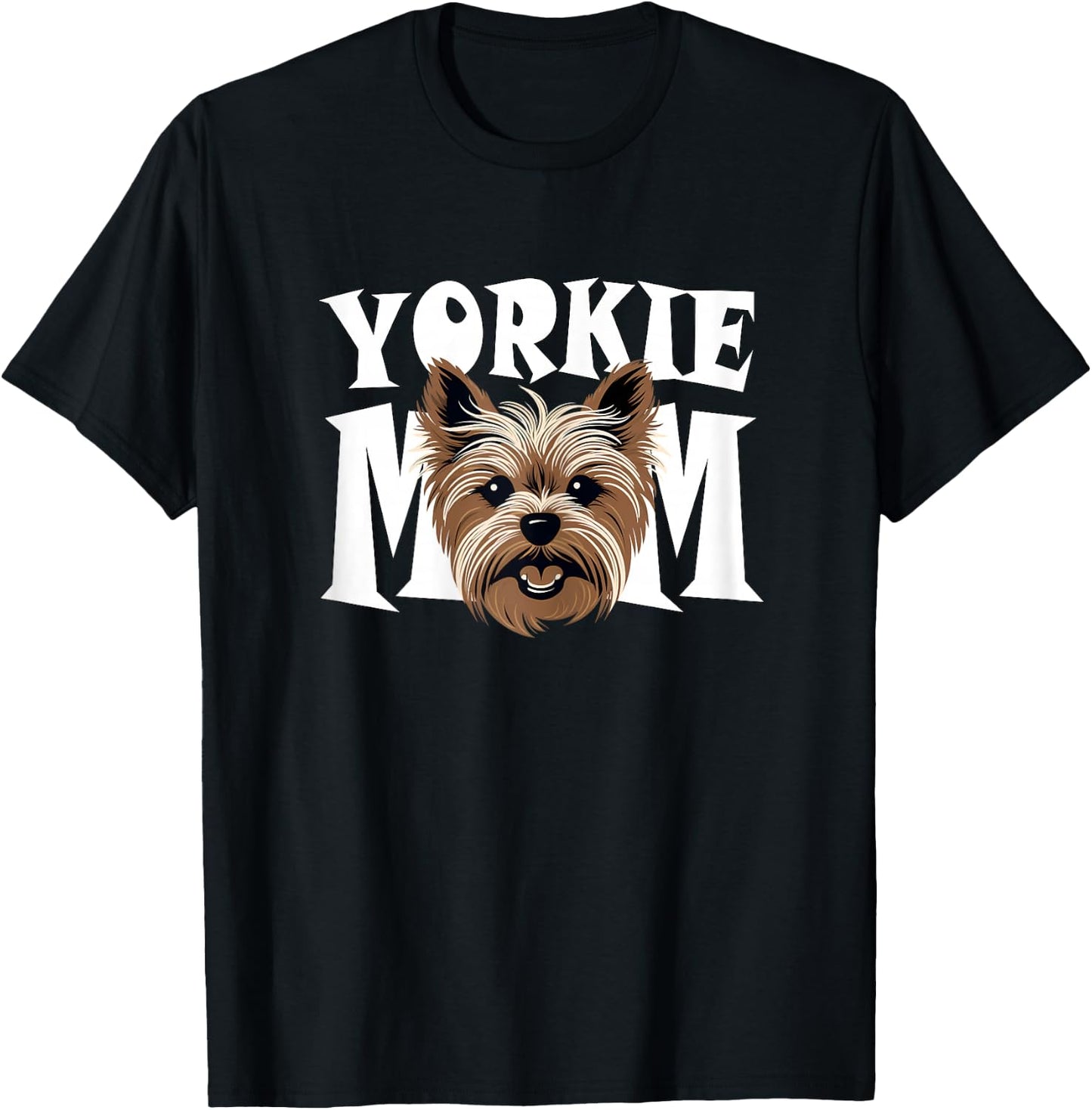 Yorkie Mom Cute Yorkshire Terrier Puppy Dog Mum Women’s T-Shirt - T-Shirt | Black