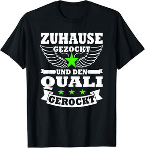 Abschlussklasse 2026 | Hauptschulabschluss Quali gerockt T-Shirt - T-Shirt | Black