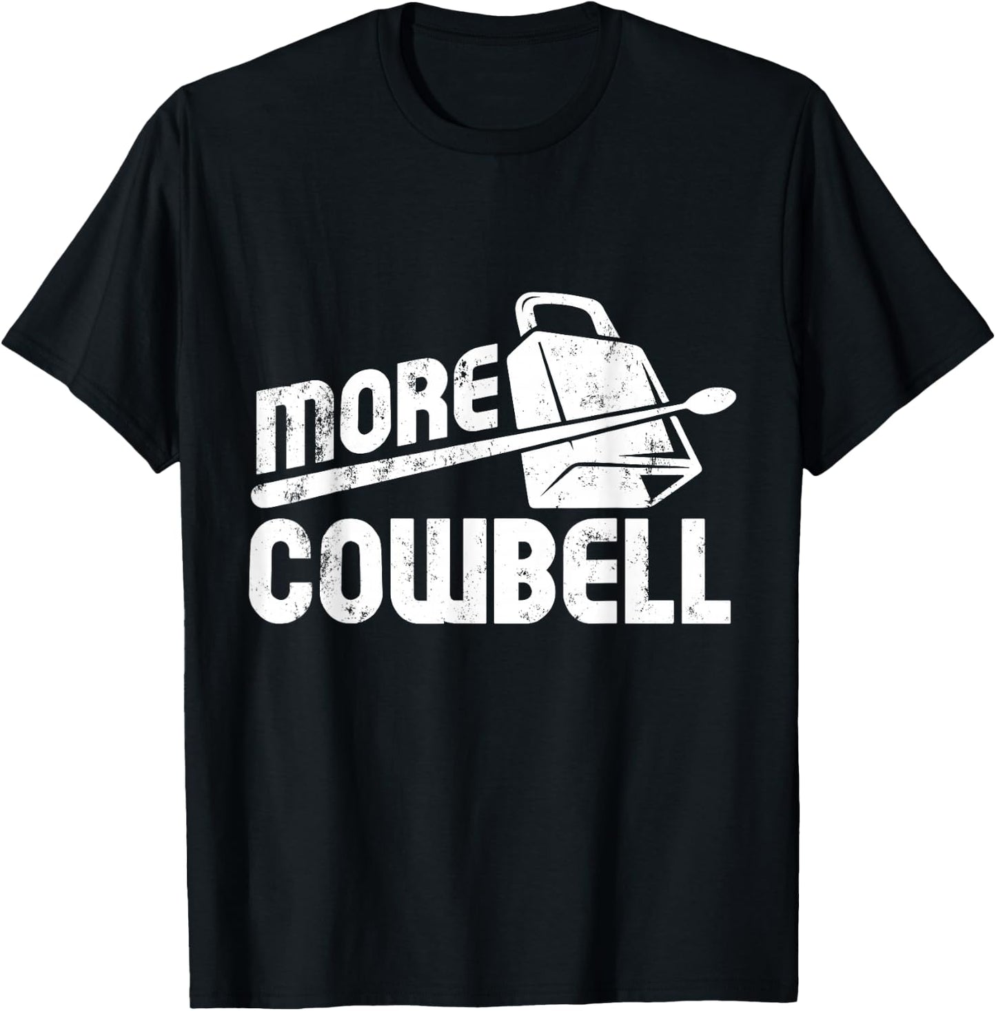 Cow Bell Cowbell Gifts Vintage Funny Drummer Cowbell T-Shirt - T-Shirt | Black