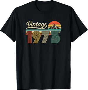 Vintage 1973 Anniversaire 53 Ans pour Hommes Femmes T-Shirt - T-Shirt | Black