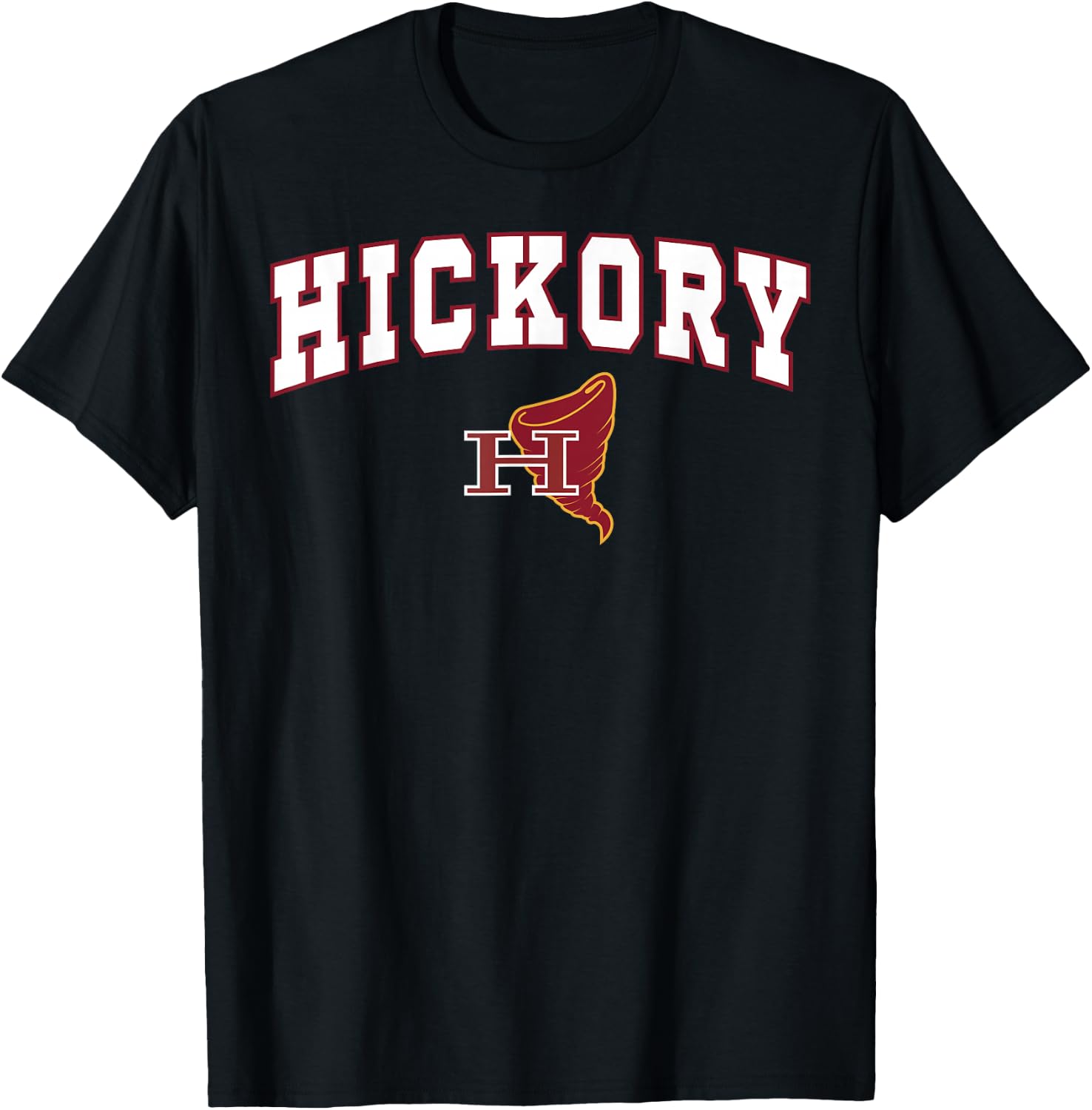 Hickory High School Red Tornadoes T-Shirt - T-Shirt | Black