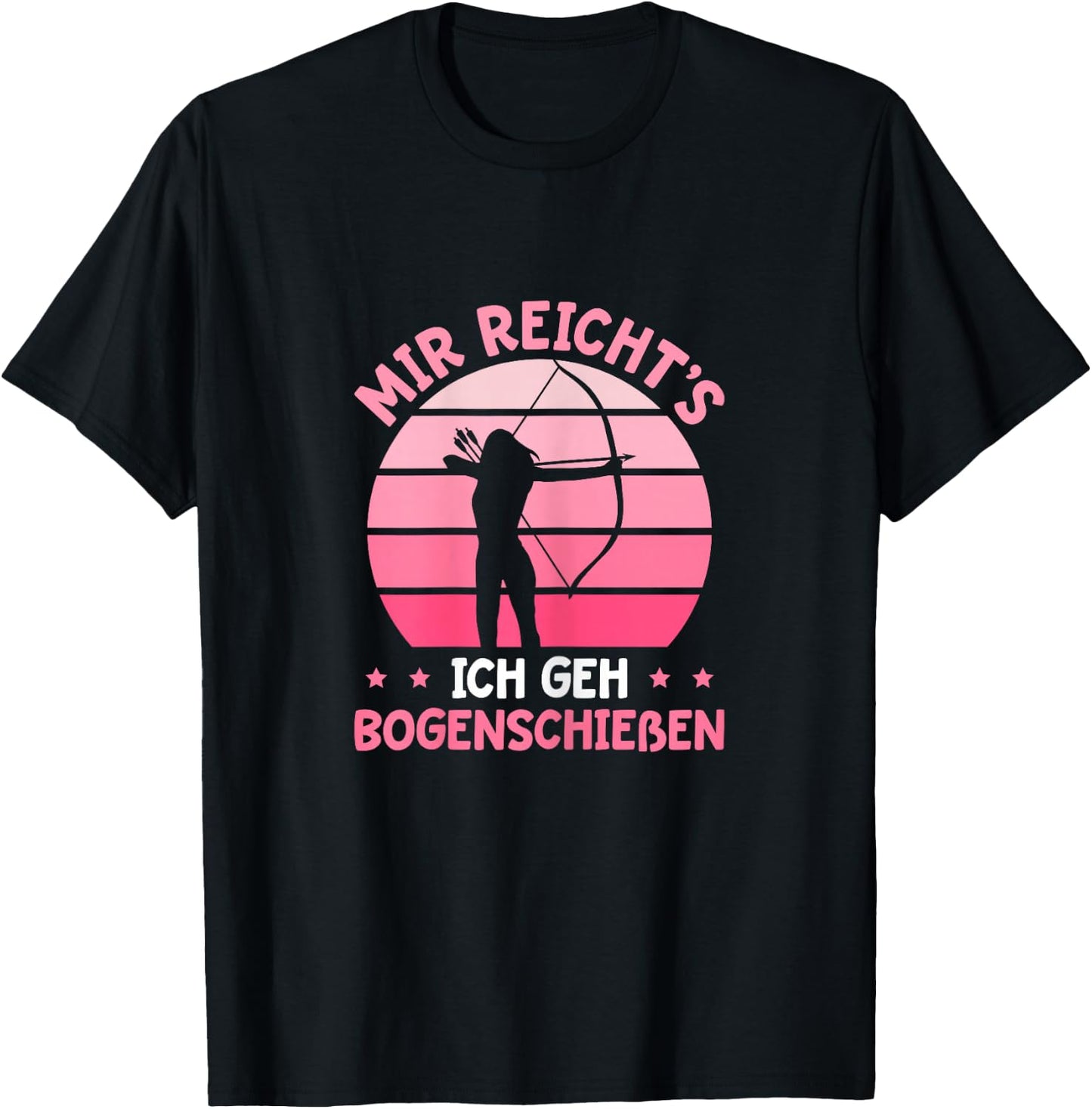 Damen Bogenschießen Schützenverein Bogensport Schützin T-Shirt - T-Shirt | Black