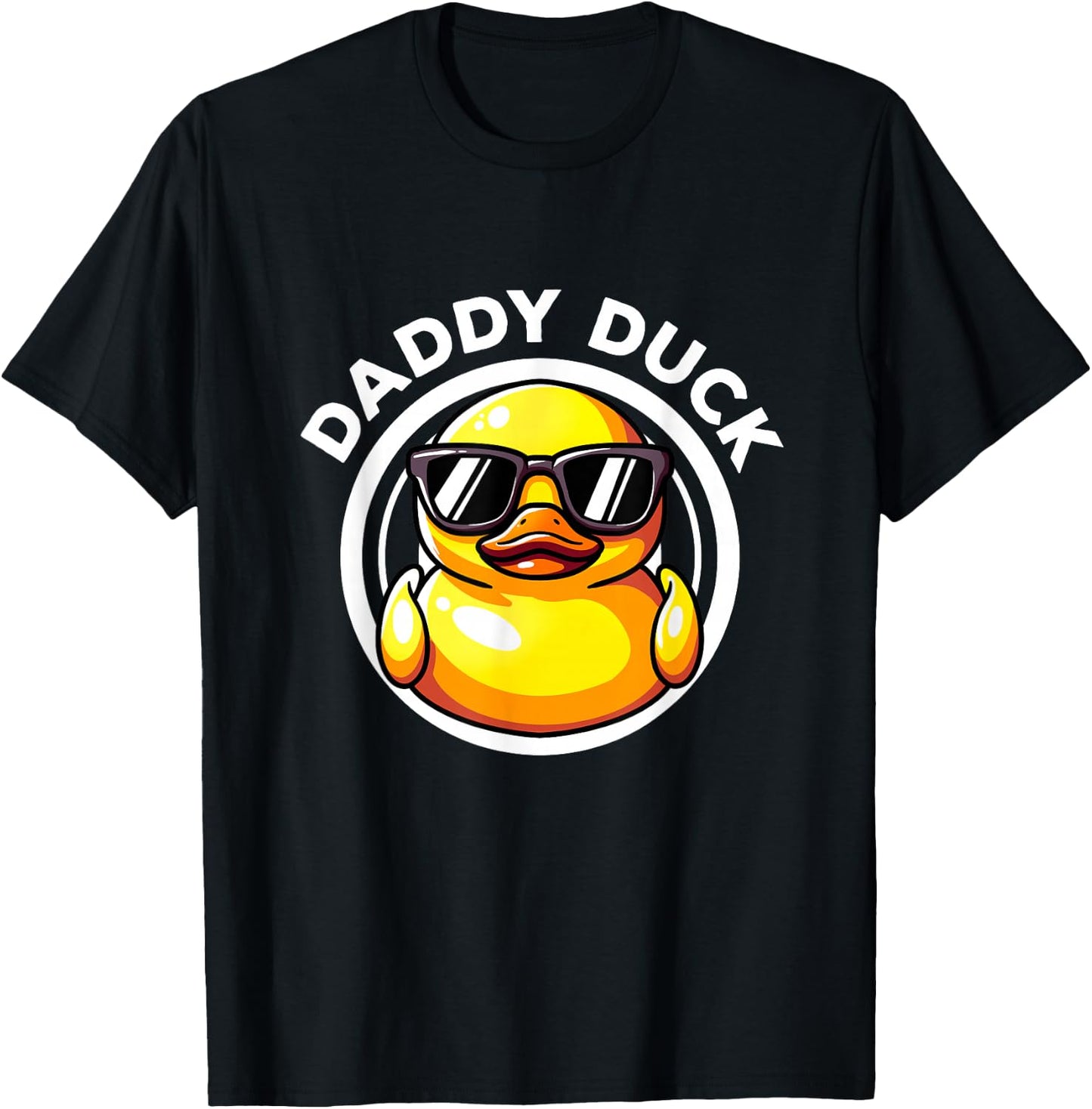 Daddy Duck Dad I Love Ducks Family Lover Funny Rubber Duck T-Shirt - T-Shirt | Black