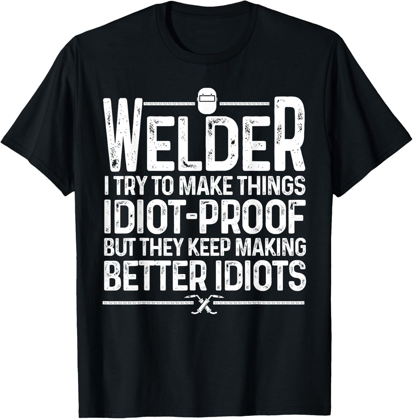 Funny Welder Art Women TIG/MIG Welding Steel Lovers T-Shirt - T-Shirt | Black