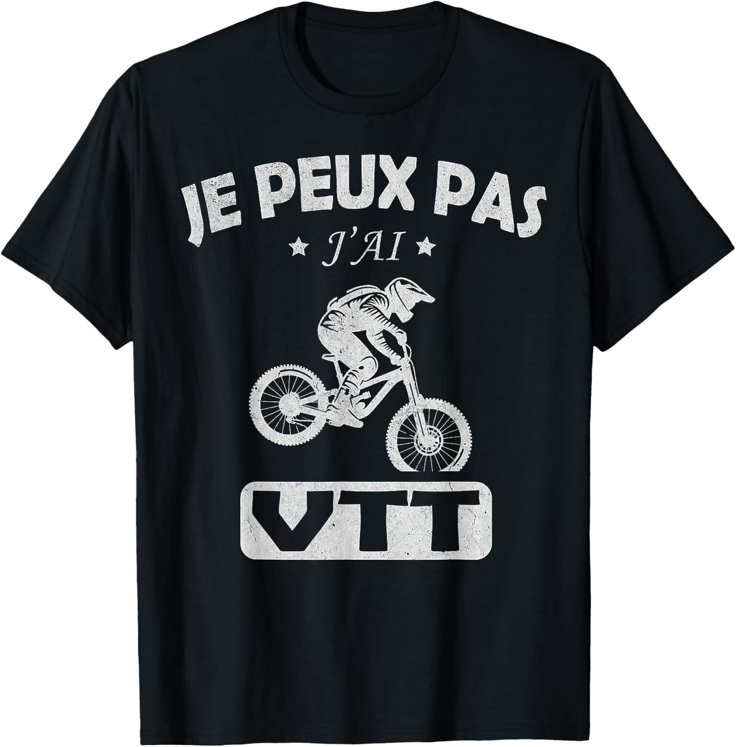 Je Peux pas j'ai mtb bike Bike cyclist Cycling mountain T-Shirt - T-Shirt | Black