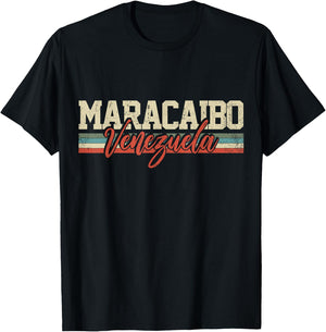 Maracaibo Venezuela Travel Souvenir Retro Gift T-Shirt - T-Shirt | Black