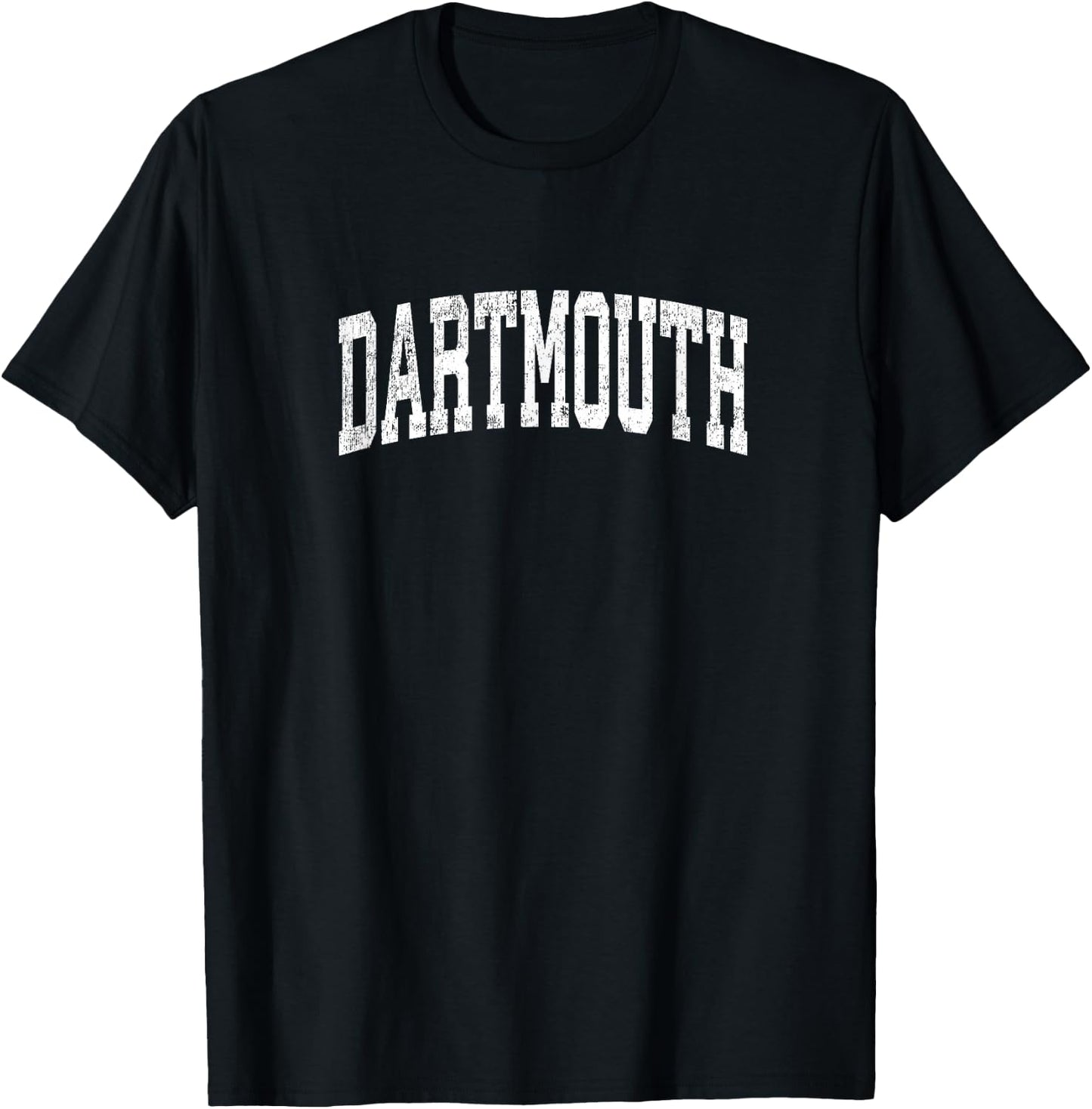 Dartmouth Massachusetts MA Vintage Athletic Sports Design T-Shirt - T-Shirt | Black