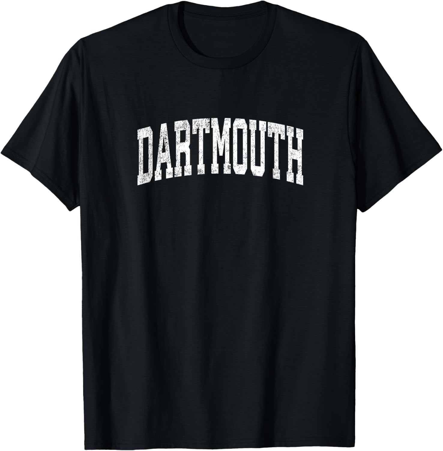 Dartmouth Massachusetts MA Vintage Athletic Sports Design T-Shirt - T-Shirt | Black