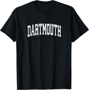 Dartmouth Massachusetts MA Vintage Athletic Sports Design T-Shirt - T-Shirt | Black