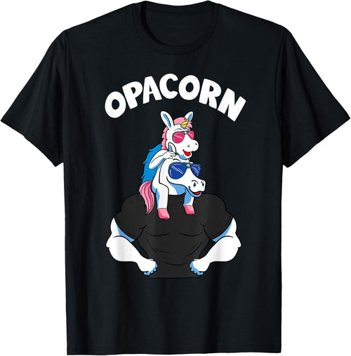 Opacorn 1 Kid Opa Pink Unicorn Grandfather Granddaughter