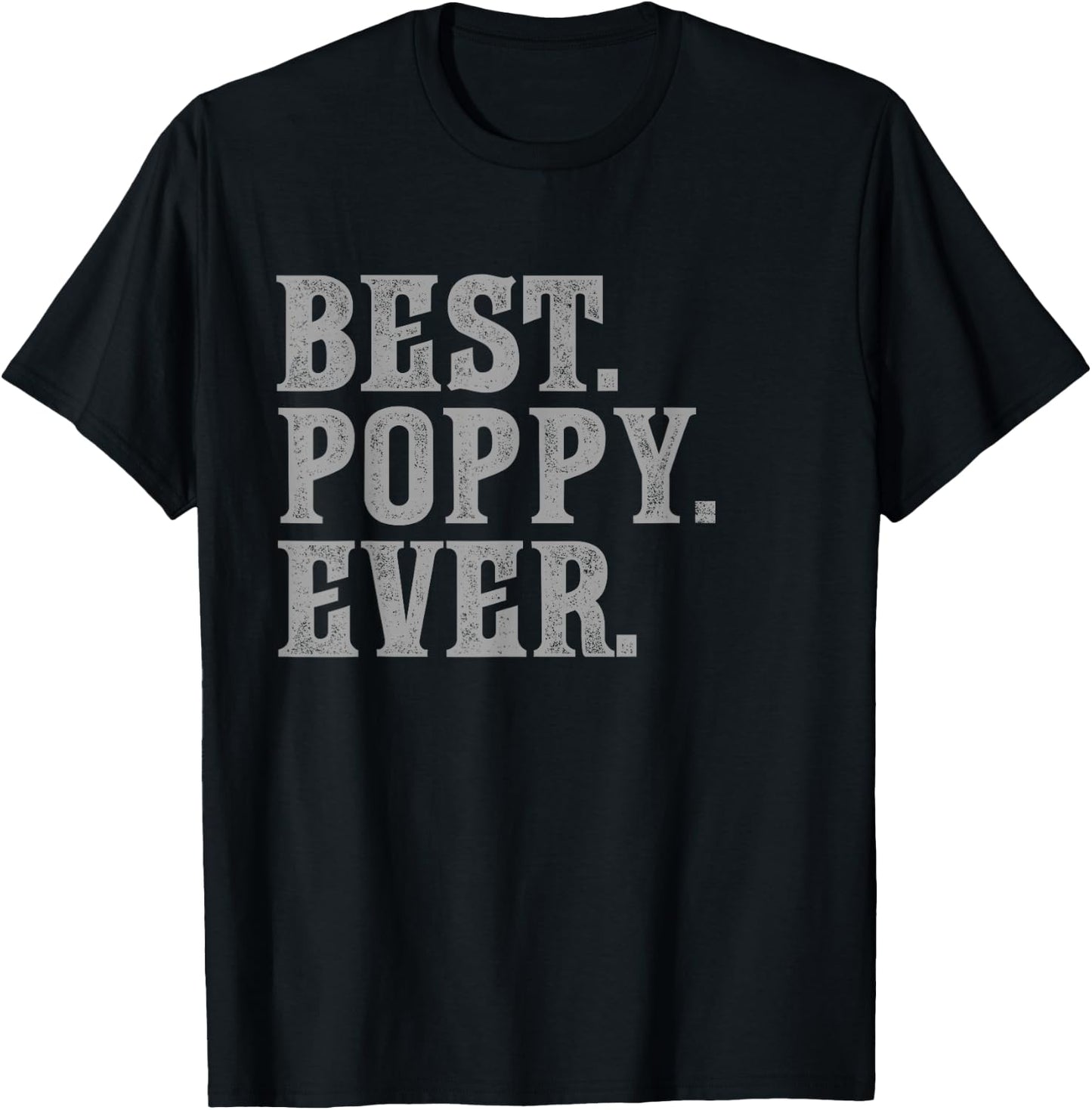 Best Poppy Ever Vintage Bold T-Shirt - T-Shirt | Black