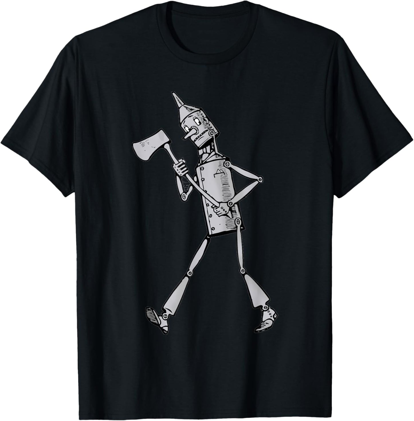 Retro Tin Man Shirt - The Wizard Of OZ T Shirt T-Shirt - T-Shirt | Black