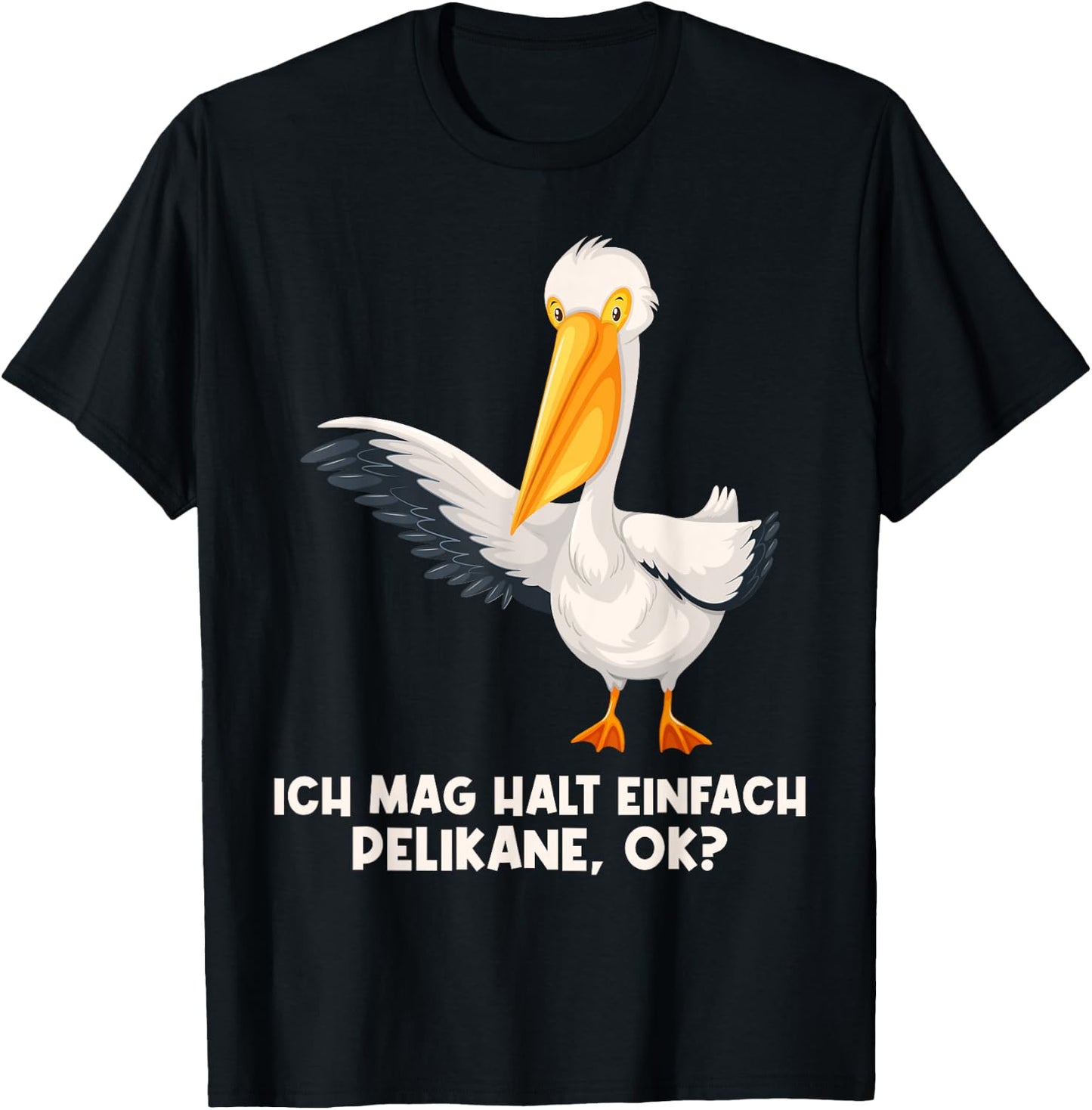 Ich mag halt einfach Pelikane Pelikan T-Shirt - T-Shirt | Black