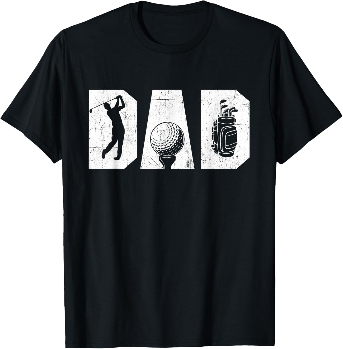 Golfing Dad - Golf Lover Golfing Putter Golfer T-Shirt - T-Shirt | Black