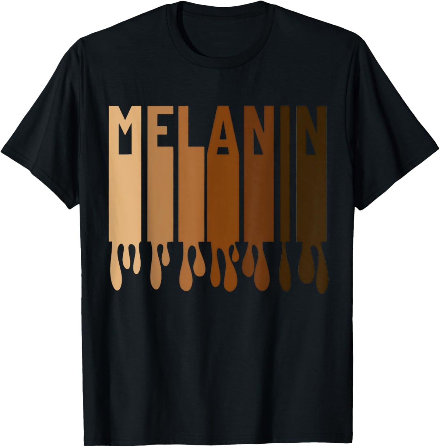 Drippin Melanin Women Pride Black History Juneteenth Melanin T-Shirt - T-Shirt | Black