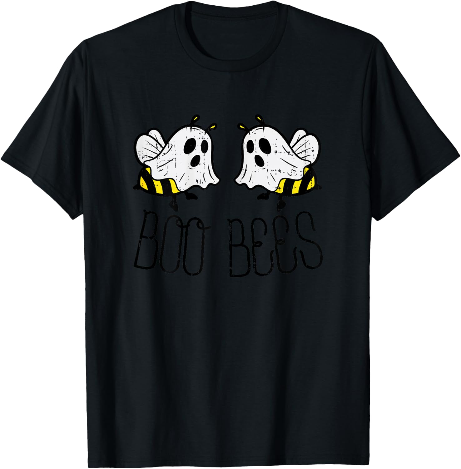 Boo Bees Ghosts Boobees Funny Halloween Costume T-Shirt - T-Shirt | Black