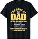 The Bank of Dad Funny Father's Day College Tuition Student T-Shirt - T-Shirt | Black