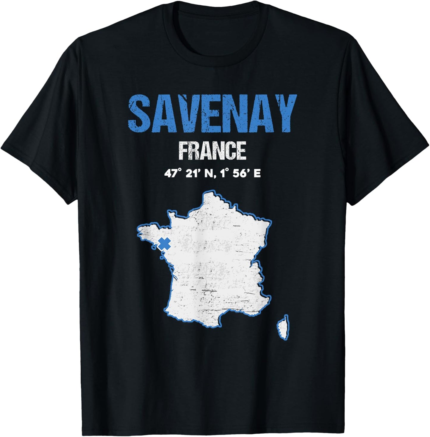 Savenay France Ville T-Shirt - T-Shirt | Black