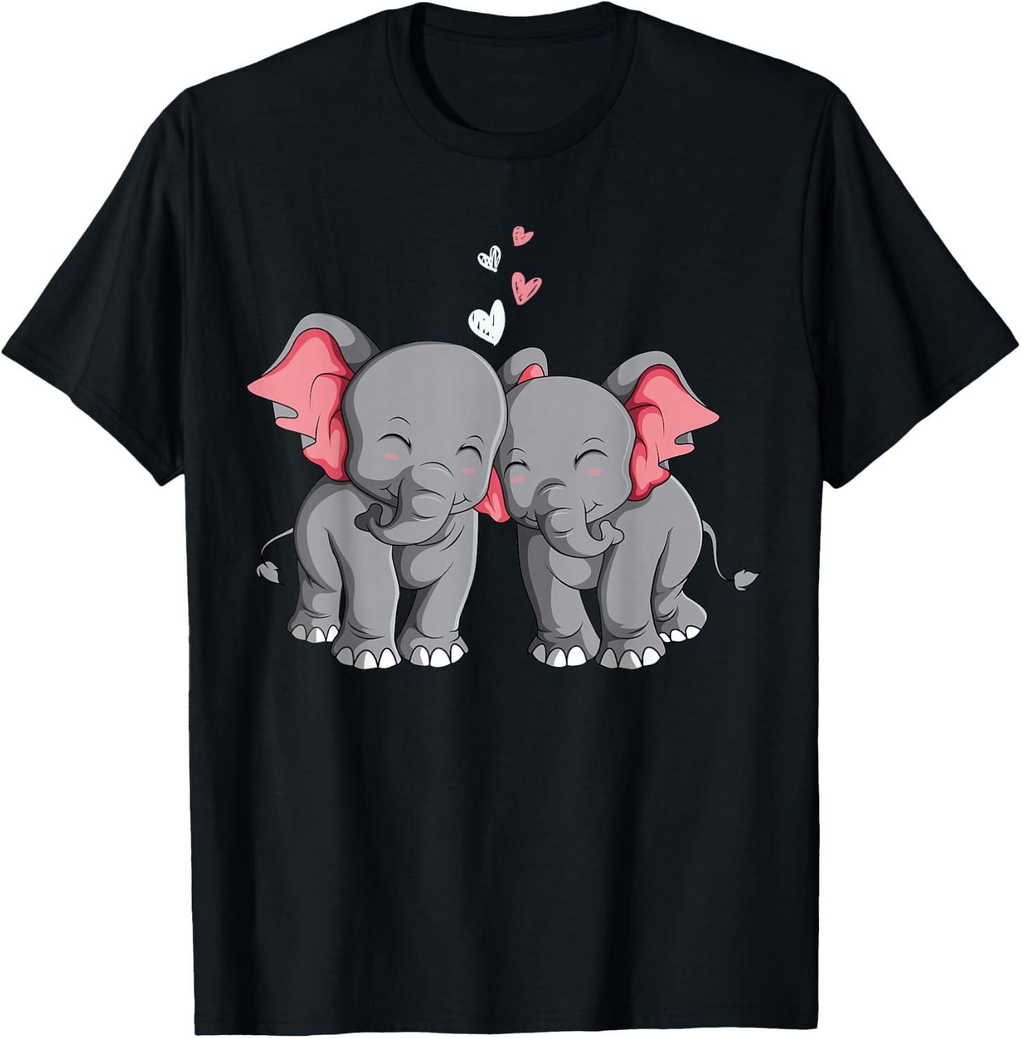Elefant Mädchen Damen Kinder T-Shirt - T-Shirt | Black