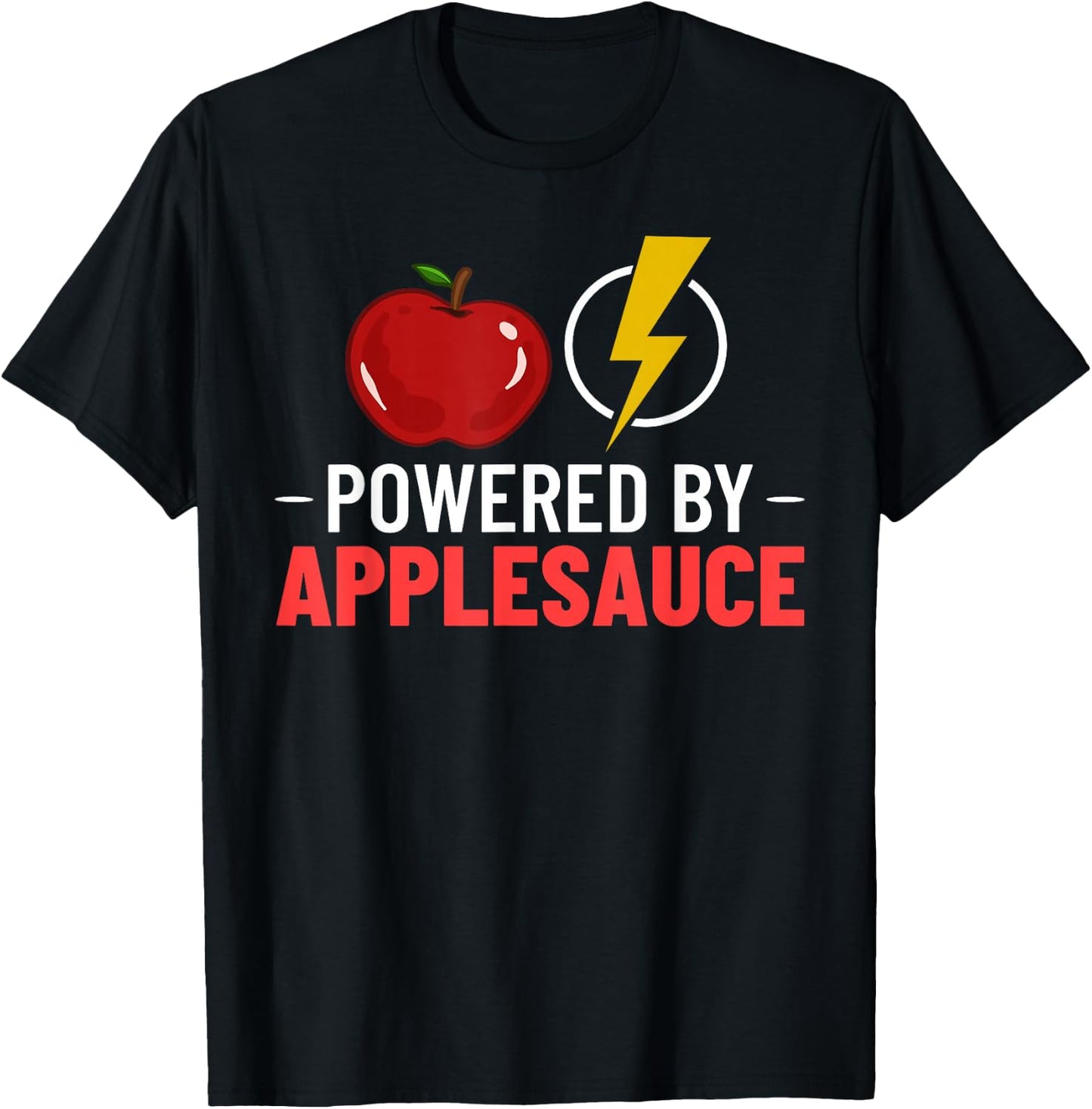 Applesauce Apple Sauce Cake Recipe Dessert Unsweetened T-Shirt - T-Shirt | Black