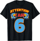 Dragon 6th Birthday Fantasy Party Magical Creature Legends T-Shirt - T-Shirt | Black