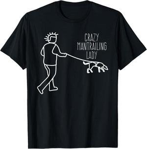 Mantrailing Lady Suchhund Mantrailer T-Shirt - T-Shirt | Black