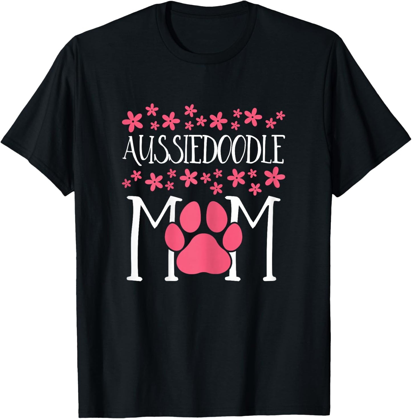 Aussiedoodle Mom Doodle Awesome Dog Lover T-Shirt - T-Shirt | Black