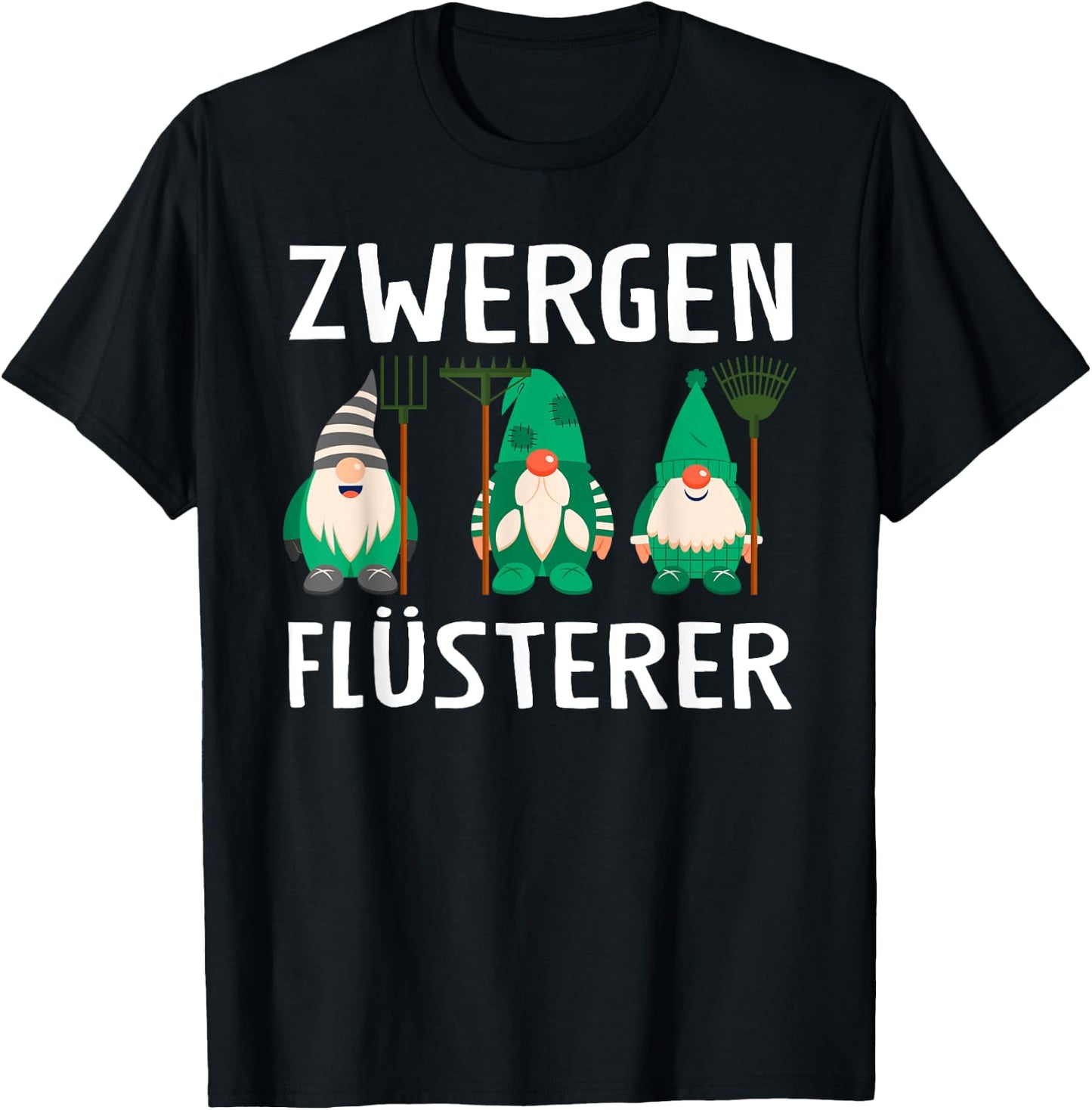 Zwergen Whisperer Garden Gnomes , black, s T-Shirt - T-Shirt | Black