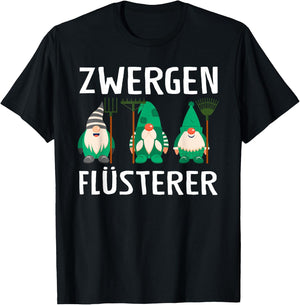 Zwergen Whisperer Garden Gnomes , black, s T-Shirt - T-Shirt | Black