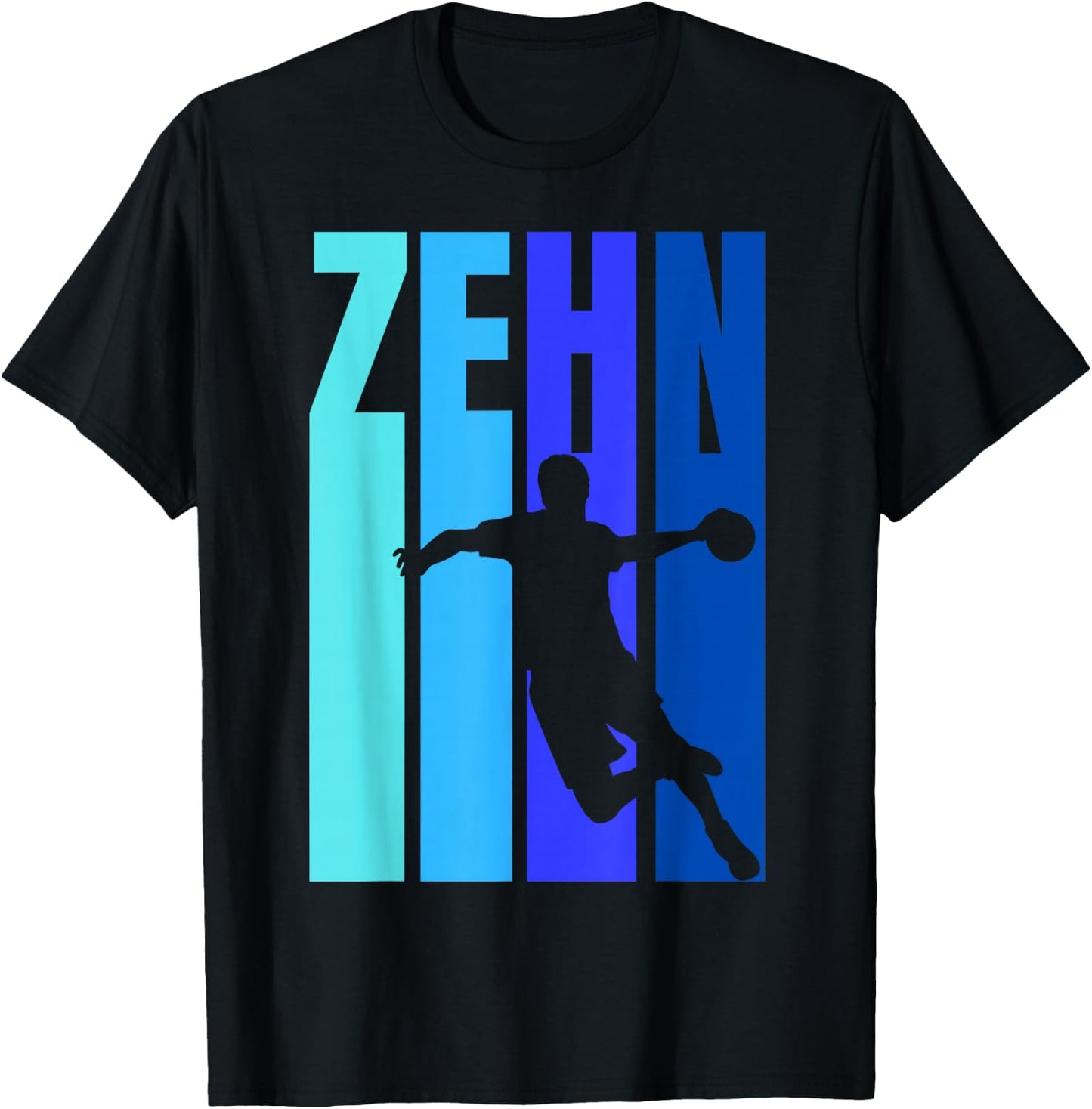 10th Birthday Boys Handball Tenth Birthday , black T-Shirt - T-Shirt | Black
