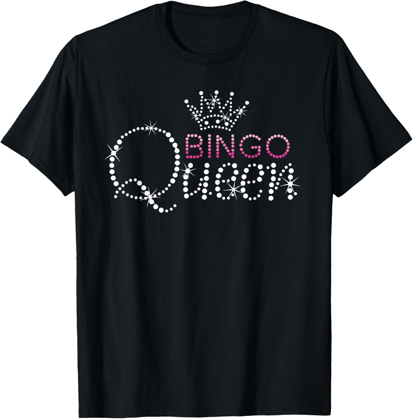 Funny Bingo Kiss Clubz Bingo Queen Bingo Player , Girls and Kids. Black, Short Sleeve, Classic Fit, Small T-Shirt - T-Shirt | Black