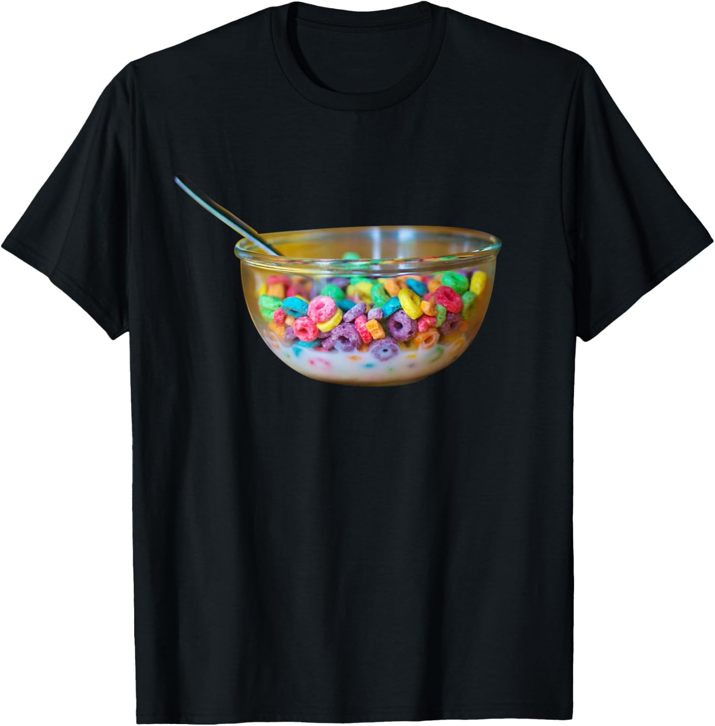Bowl of Fruity Cereal T-Shirt - T-Shirt | Black