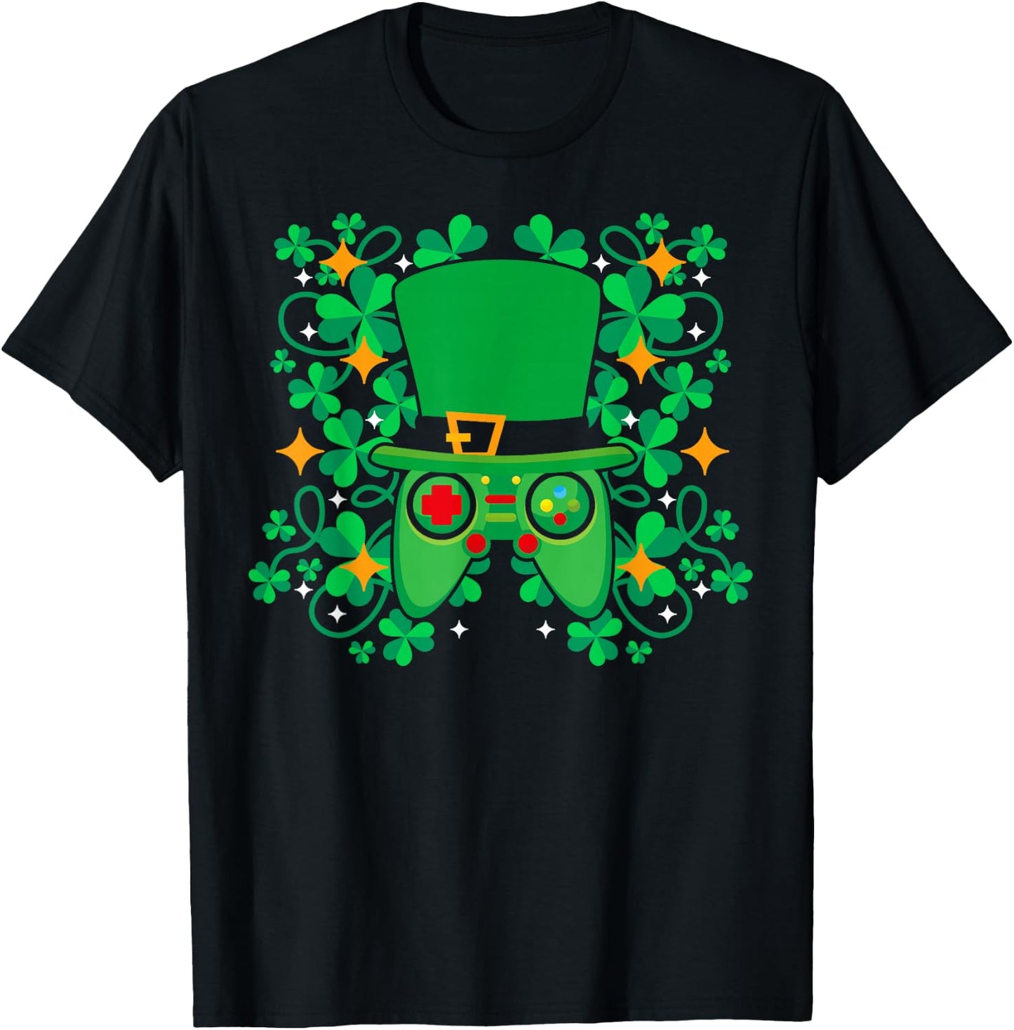 Gamers St. Paddy's Day Lucky Hat Patrick's Erwachsene Kinder T-Shirt - T-Shirt | Black