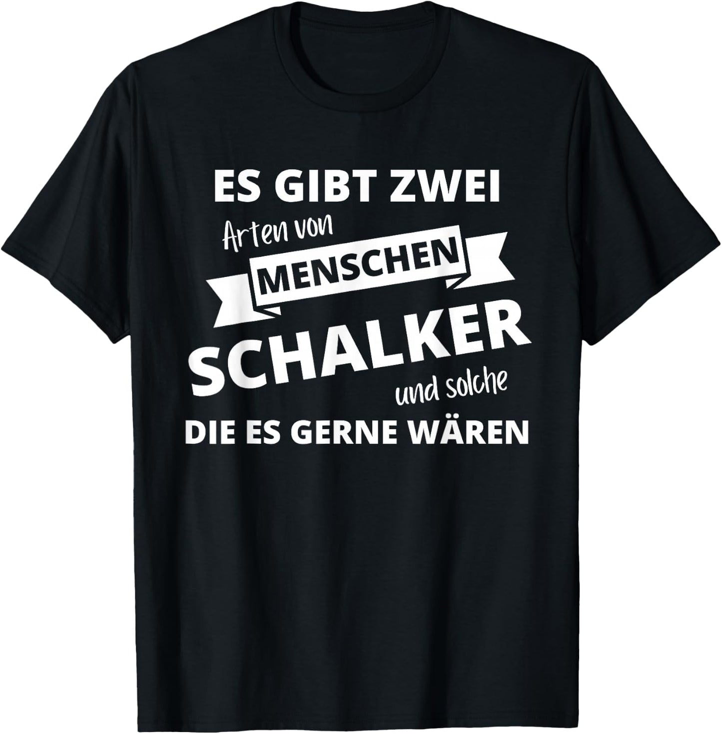 Schalker Gelesenkirchen with Two Types of People T-Shirt - T-Shirt | Black
