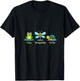Funny Cute Frog Dragonfly Turtle Adorable Outdoor Animals V-Neck T-Shirt - T-Shirt | Black