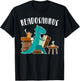 Funny Book Lover Readosaurus Dinosaur Reading Books Boy Girl T-Shirt - T-Shirt | Black