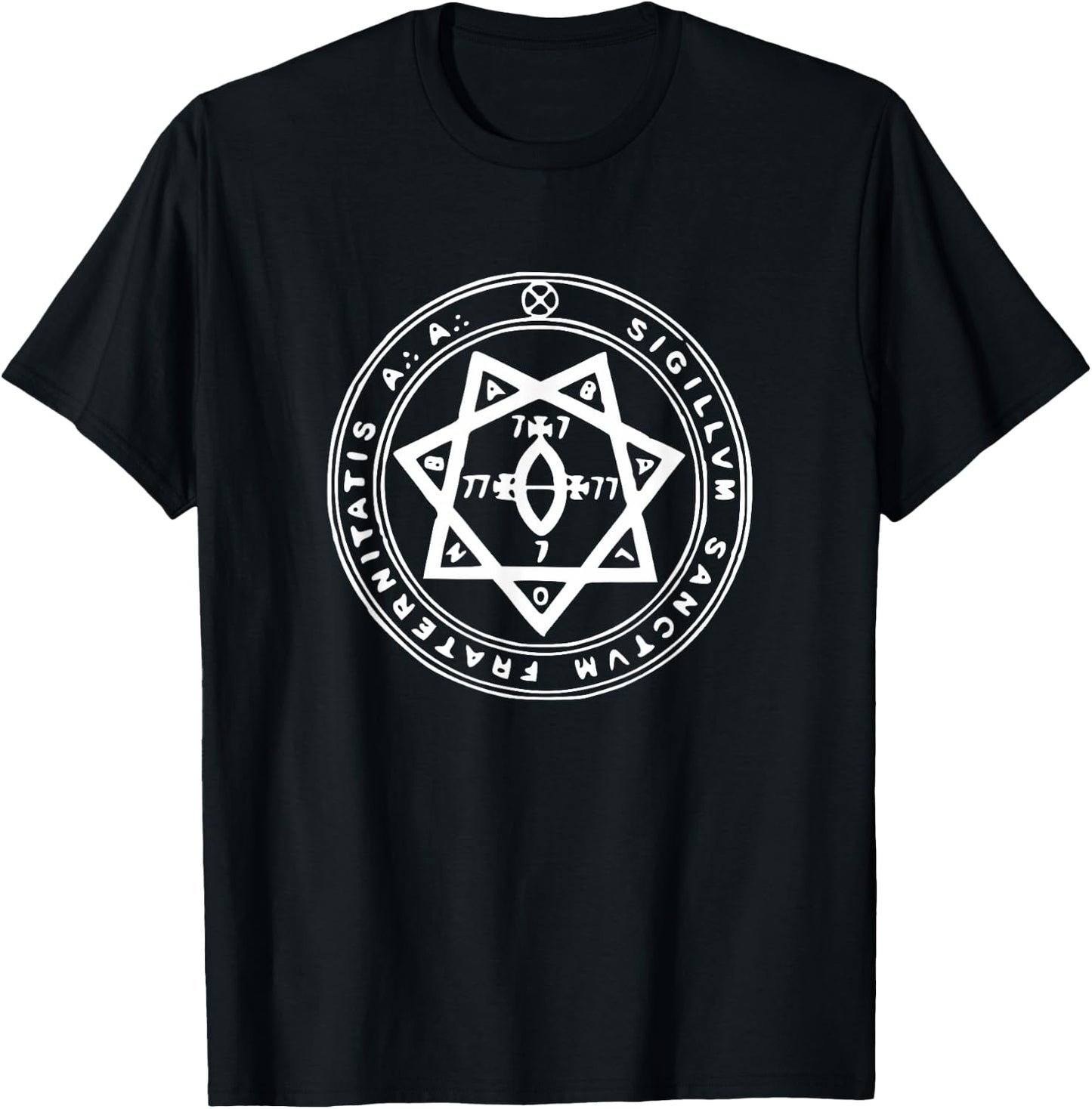 Seal of A. A. Astrum Argentum Symbol Magic Order Occult T-Shirt - T-Shirt | Black