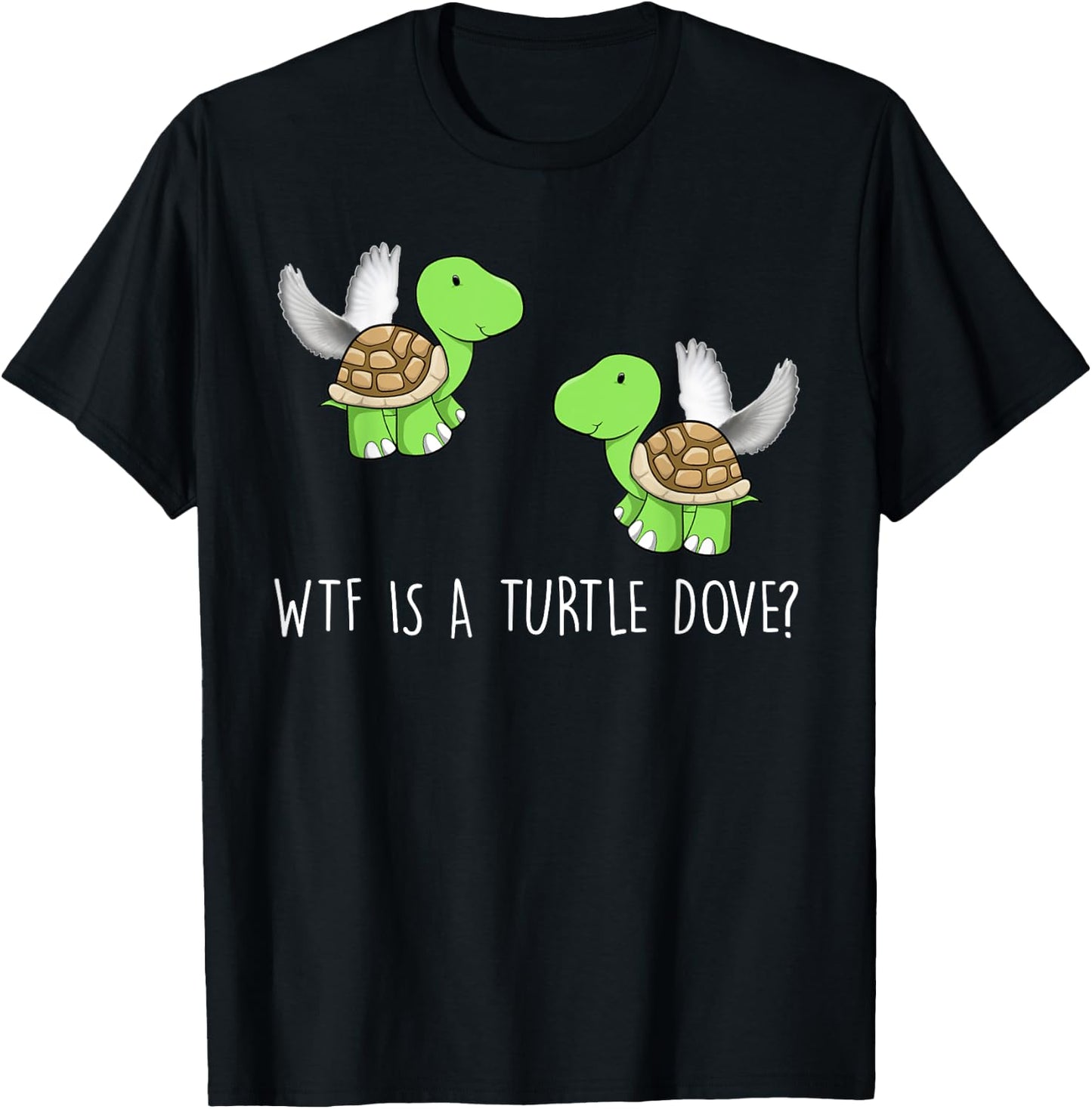 Funny Turtle T Shirt-Turtle Dove Men T-Shirt - T-Shirt | Black