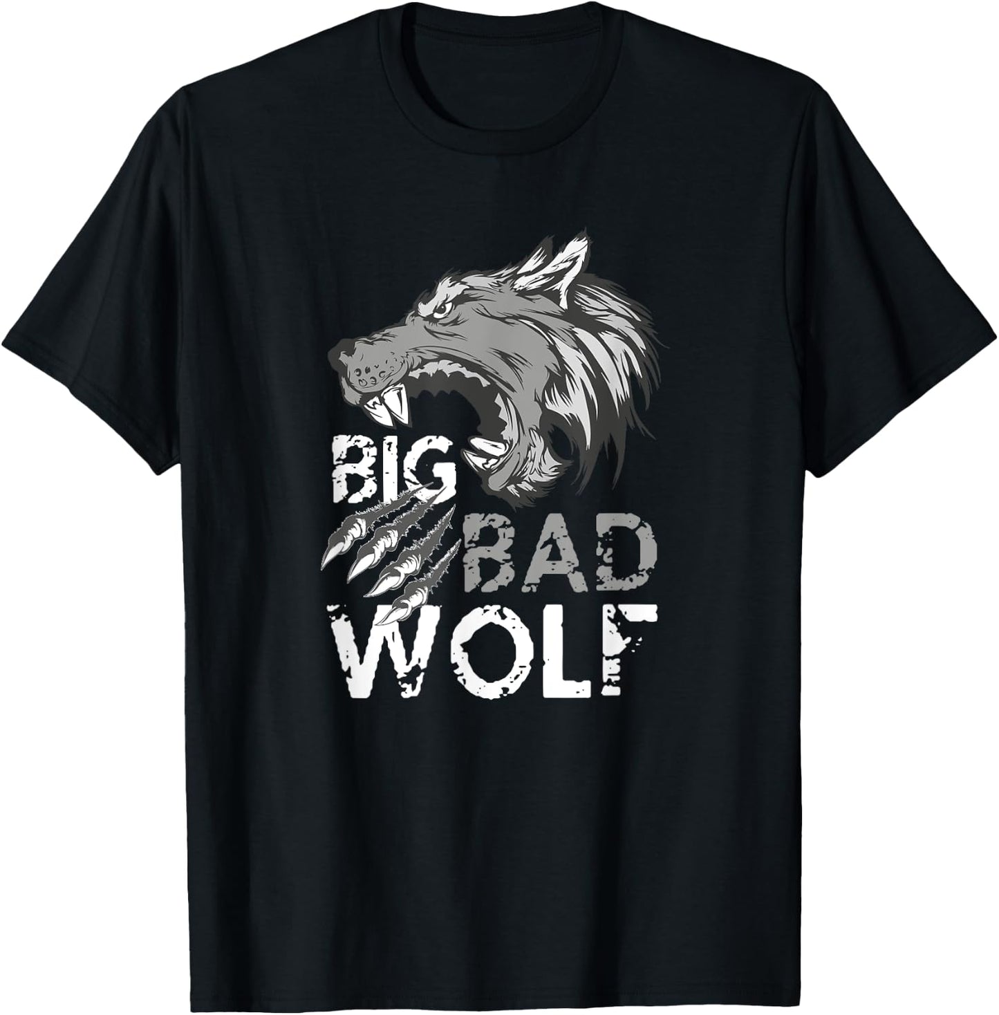 Big Bad Wolf Claw Marks T-Shirt - T-Shirt | Black