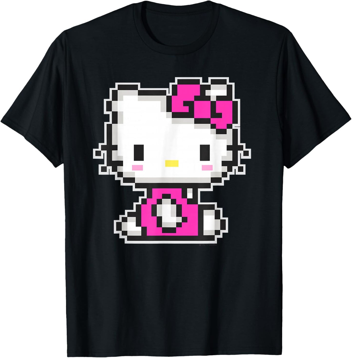 Hello Kitty Official Pixel Shirt T-Shirt - T-Shirt | Black